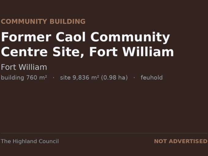 Former Caol Community Centre Site, Fort William